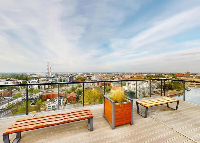 Sikorskiego 3a Twin Tower - Panoramic Terrace - 3room דירה ורוצלב